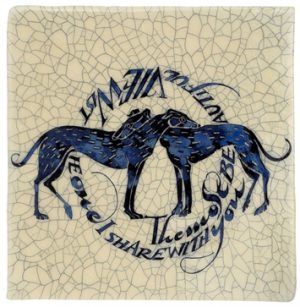 Iris Milward - Greyhounds Card - "The most beautiful view is the view I share with you"