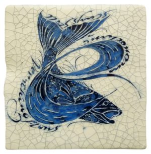 Iris Milward - Fish Card " Everything flows and nothing stays still"
