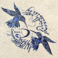 Iris Milward - Hummingbirds Card "I dwell in possibility."
