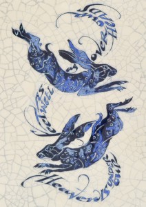 IM 65 - Two Jumping Hares "Heaven is under our feet as well as over our heads."