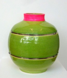 Taz Pollard lunar jar green