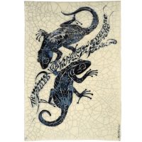 Iris Milward - Lizards Card “The mind is not a vessel to be filled but a fire to be kindled”