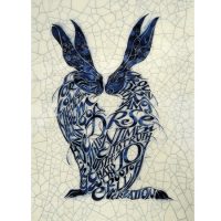Iris Milward - Two Hares Card “Love is the ultimate meaning of everything around us...”