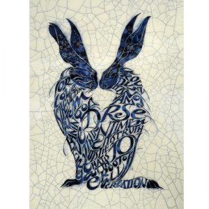 Iris Milward - Two Hares Card “Love is the ultimate meaning of everything around us...”