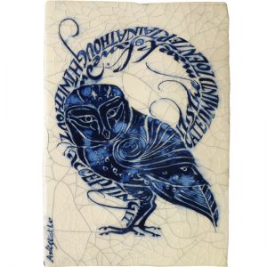 Iris Milward - Owl Card “It is the mark of an educated mind to be able to entertain...”