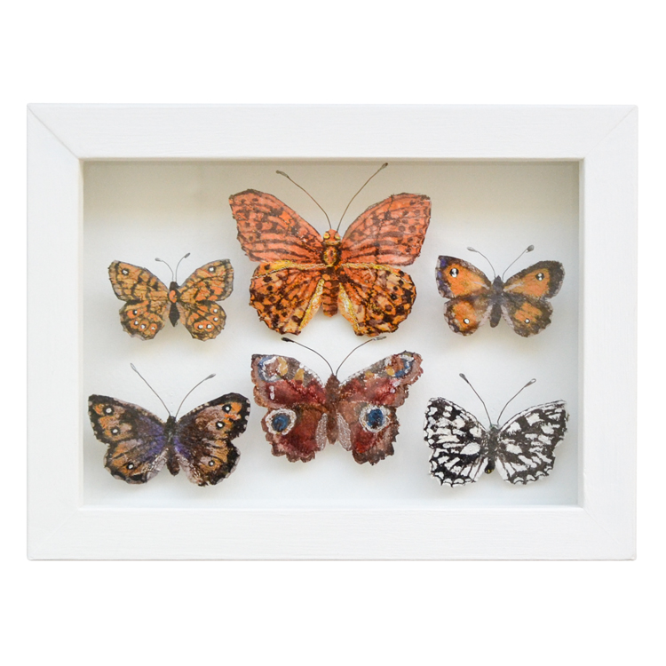 Jane Price, butterfly box, silk, paper, textile, 45 Southside, Plymouth