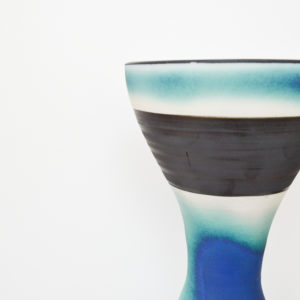 Hugh West - Tall Hourglass Porcelain Vase