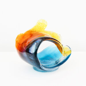 Richard Glass – Wave Sculpture, multi-coloured, medium