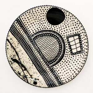 Lincoln Kirby-Bell - Large Black & White Wall Plate