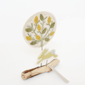 Louise Nichols - Lino Cut on Drift Wood - Image 2