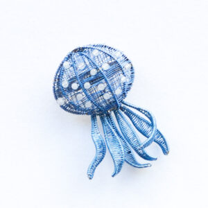 Kate Packer - Wire Jellyfish Brooch