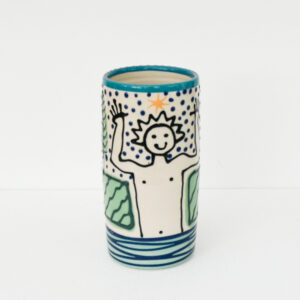 Lincoln Kirby-Bell - Patterned Person Vase