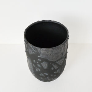 Suzi Humphries- Small Black Textured Vase