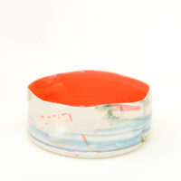 Helen Harrison - Large Red Porcelain Bowl