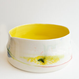 Helen Harrison - Large Yellow Porcelain Bowl - Image 2