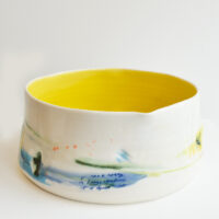 Helen Harrison - Large Yellow Porcelain Bowl