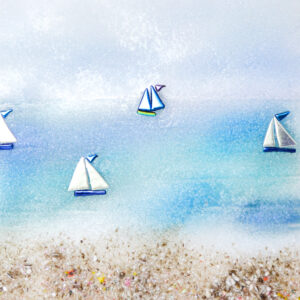 Susan Dare-Williams - Large Glass Sailing Boat Picture - Image 2