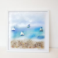Susan Dare-Williams - Large Glass Sailing Boat Picture