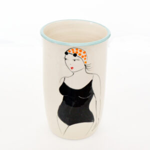 Lucie Sivicka - Wild Swimming Illustrated Vase