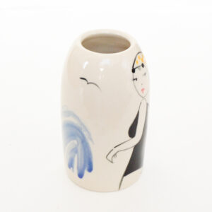 Lucie Sivicka -  Wild Swimming Illustrated Small Vase - Image 2