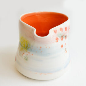 Helen Harrison - Large Red Porcelain Pourer - Image 3