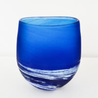 Richard Glass – Large Blue Seaspray Vase