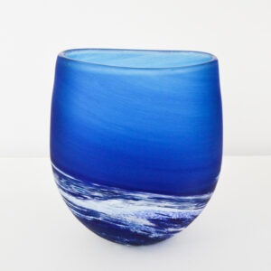 Richard Glass – Large Blue Seaspray Vase