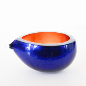 Emmy Palmer - Cobalt Glass and Copper Pip Bowl