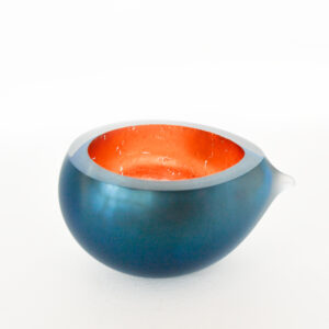 Emmy Palmer - Aqua Glass and Copper Pip Bowl