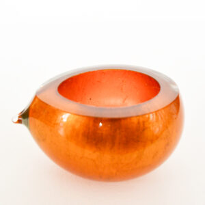Emmy Palmer - Golden Glass and Copper Pip Bowl