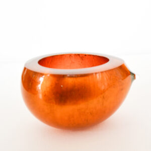 Emmy Palmer - Golden Glass and Copper Pip Bowl