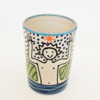 Lincoln Kirby-Bell - Person Pattern Utensil Holder Vase