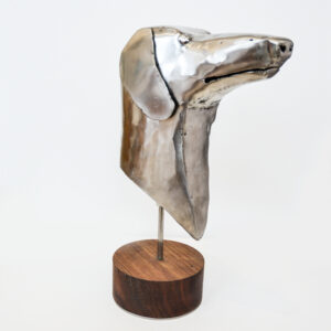 Mike Tucker - Stainless Steel Dog Sculpture - Image 5