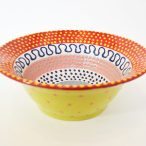 Lincoln Kirby-Bell - Red Patterned Bowl - Image 3