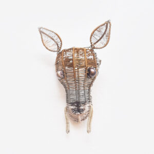 Kate Packer - Wire Water Deer Brooch - Image 5