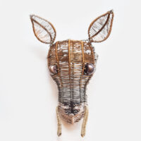 Kate Packer - Wire Water Deer Brooch