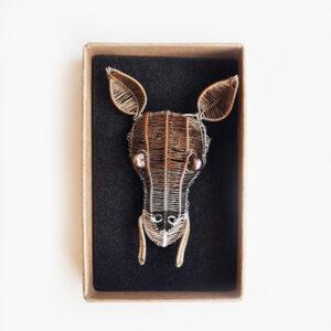 Kate Packer - Wire Water Deer Brooch - Image 3