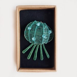 Kate Packer - Wire Jellyfish Brooch - Image 2