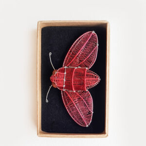 Kate Packer - Wire Moth Brooch - Image 3