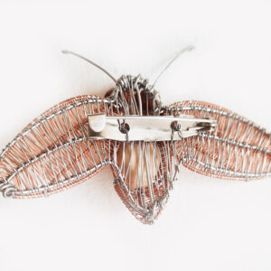 Kate Packer - Wire Moth skull Brooch - Image 2