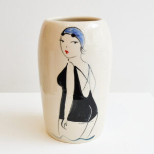 Lucie Sivicka - Wild Swimming Illustrated Vase