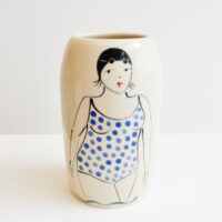 Lucie Sivicka - Wild Swimming Illustrated Vase