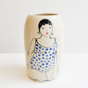 Lucie Sivicka - Wild Swimming Illustrated Vase