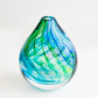 Richard Glass – Blue/Green Mini Pebble Vase
