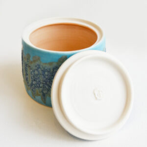 Tim Gee - Blue Lidded Porcelain Pot - Image 3