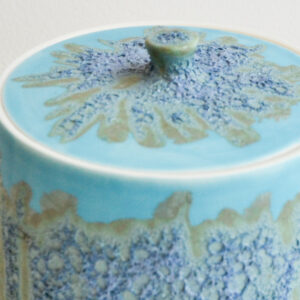 Tim Gee - Blue Lidded Porcelain Pot - Image 2