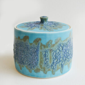 Tim Gee - Blue Lidded Porcelain Pot