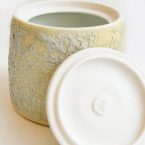 Tim Gee - Grey Lidded Porcelain Pot - Image 3