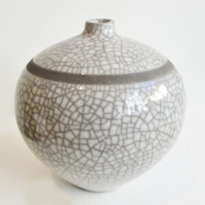 Dan Chapple - White Crackle Vase